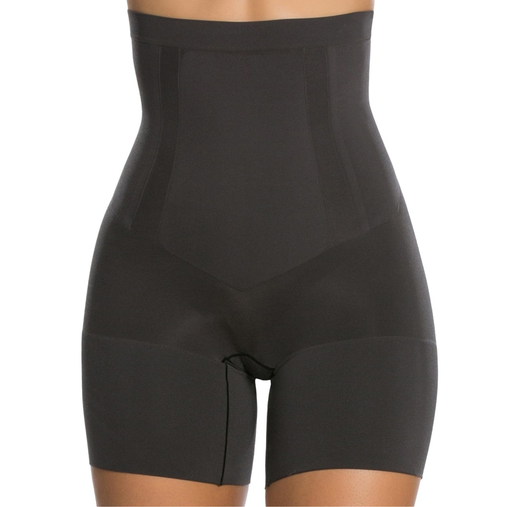 High-Waisted Black Shapewear Shorts